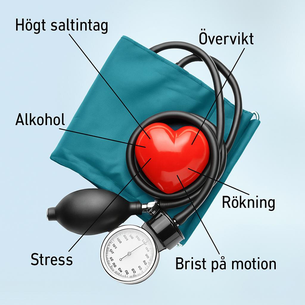 blodtryck och riskfaktorer för hjärtat