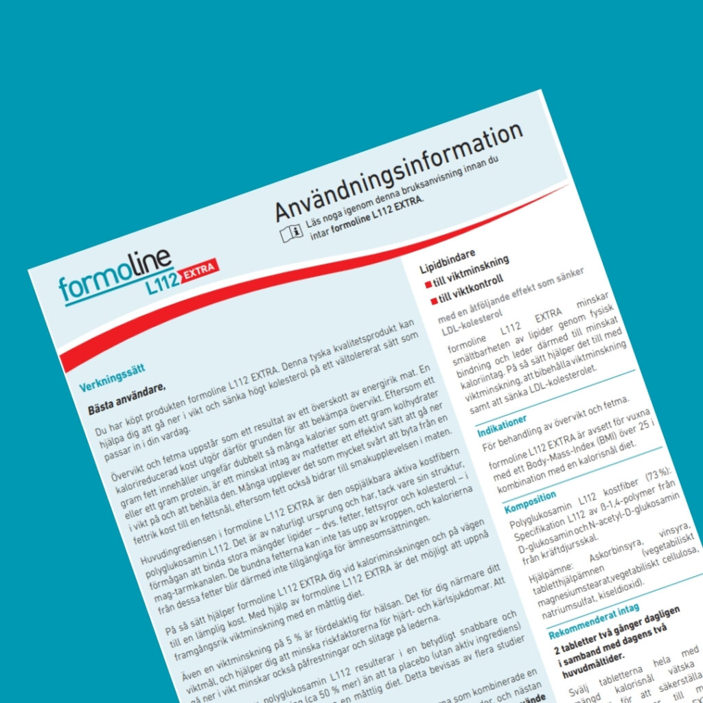 Bipacksedel formoline L112 EXTRA